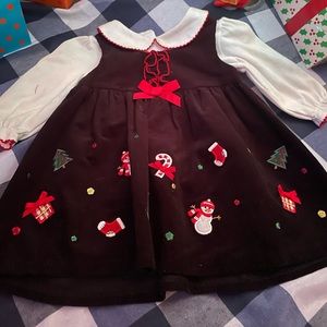 Toddlers beautiful Christmas dress.
